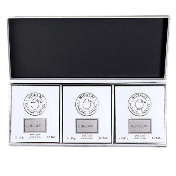 Photo de Coffret bougies 3x190g Maharadjah