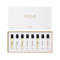 8-Sample Discovery Set — New York Intense, Intense Patchouli, Bois Bélize, Baïkal Leather, Crème Ebène, Fig-Tea Intense, Pavlova, Saint Honoré